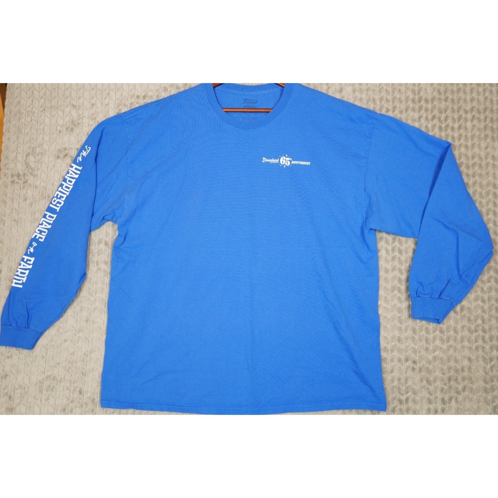 Funko Long Sleeve Shirt Mens 2XL Blue Disneyland 65th Anniversary